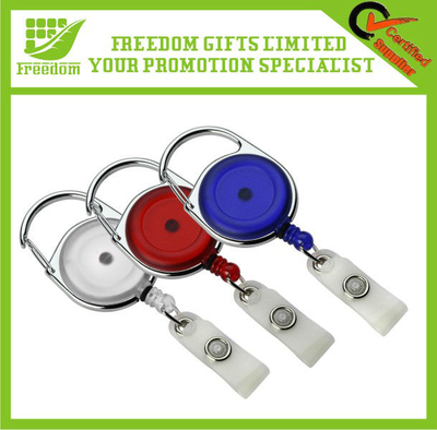 Promotional Customized Metal Retractable Ski Pass Holder