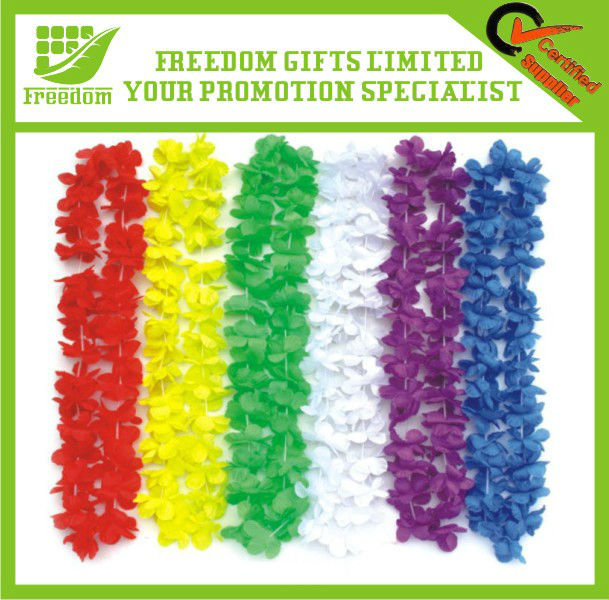 Promotional Customized Polyester Hawaii Flower Lei