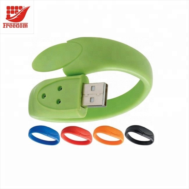 High Quality Colorful Custom Silicone Wristbands USB Flash Drive