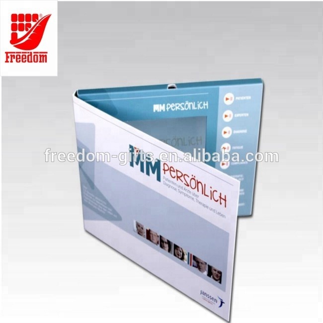 Good quality Logo Customized LCD Video Greeting Card