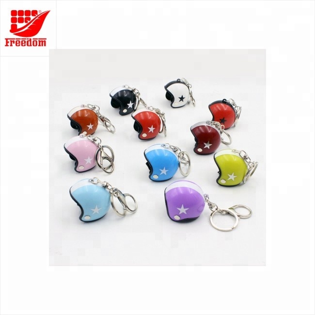 Promotional Customized Logo Plastic Safety Helmet Key Chain