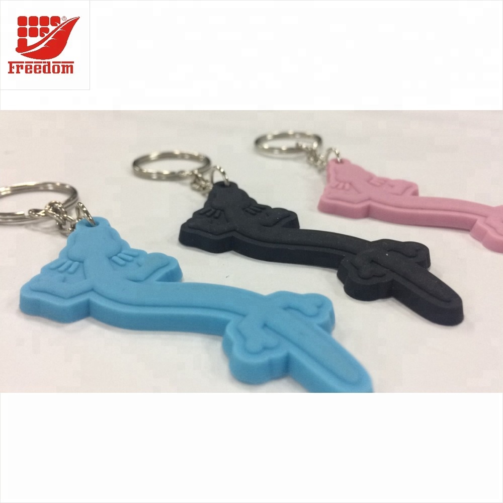 Customized Shape Rubber PVC Key Chain