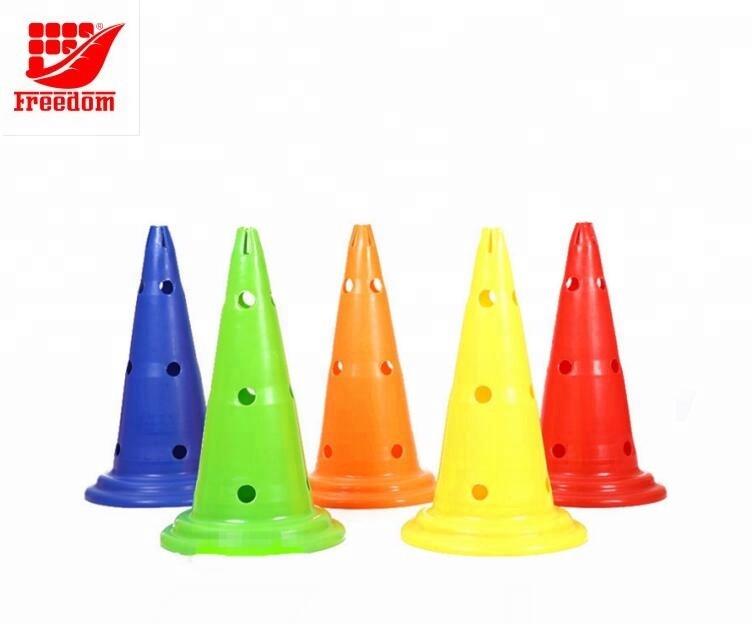 Soccer training plastic obstacle cones/ training markers football training