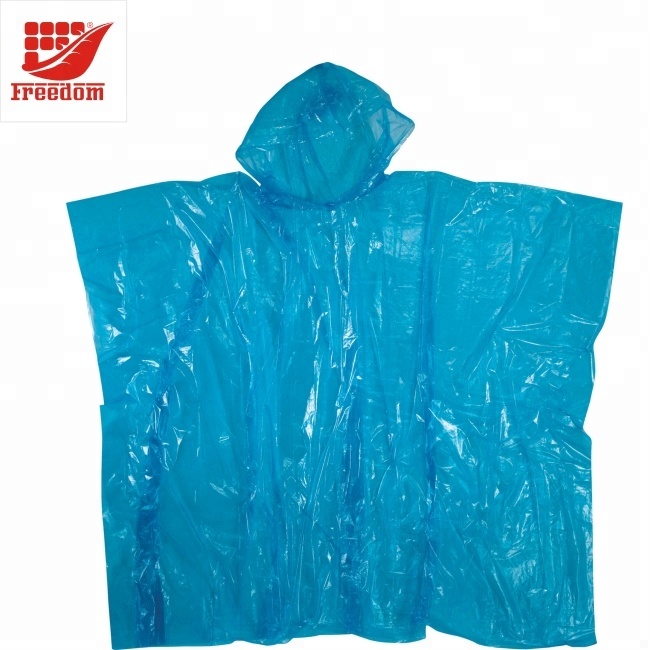 PE Silk Screen Printing Cheap Rain Jacket