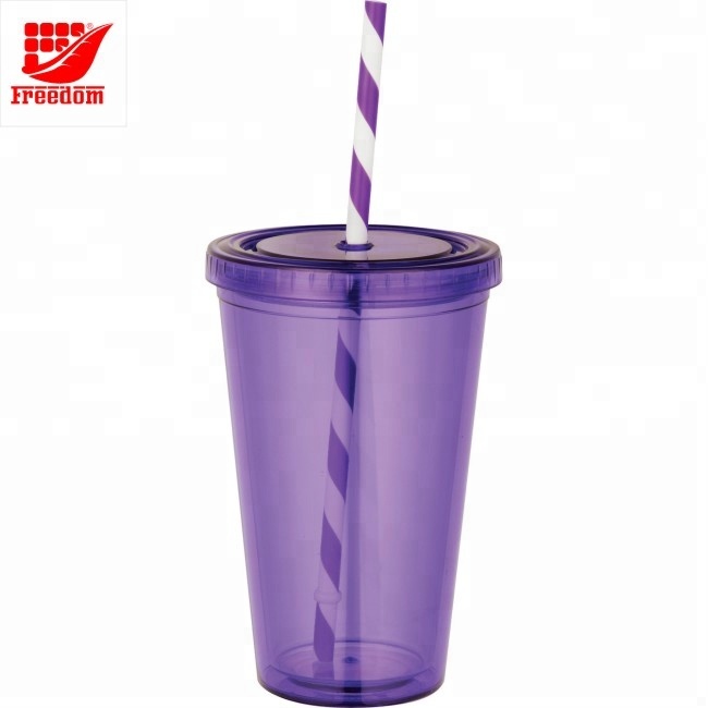 Advertising Logo Custom Reusable Plastic Cup Wholesale