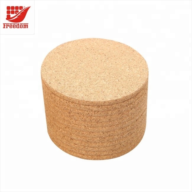 Promotional Custom Logo Printed Blank Cork Coaster