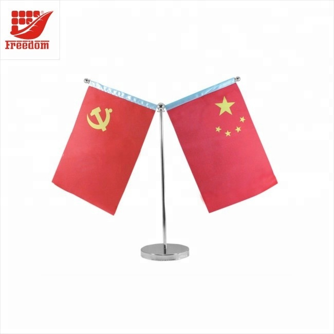Customized Hot Selling Promotional Stand Table Flag