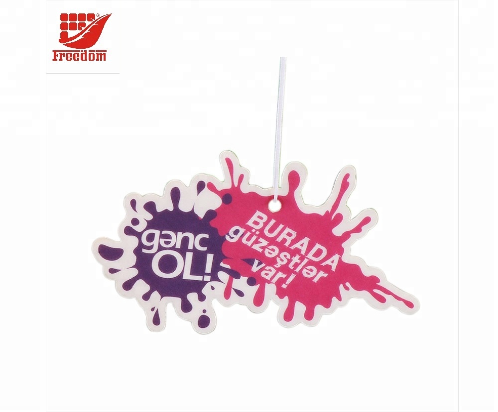 Customized Promotional Car Shaped Paper Car Air Fresheners