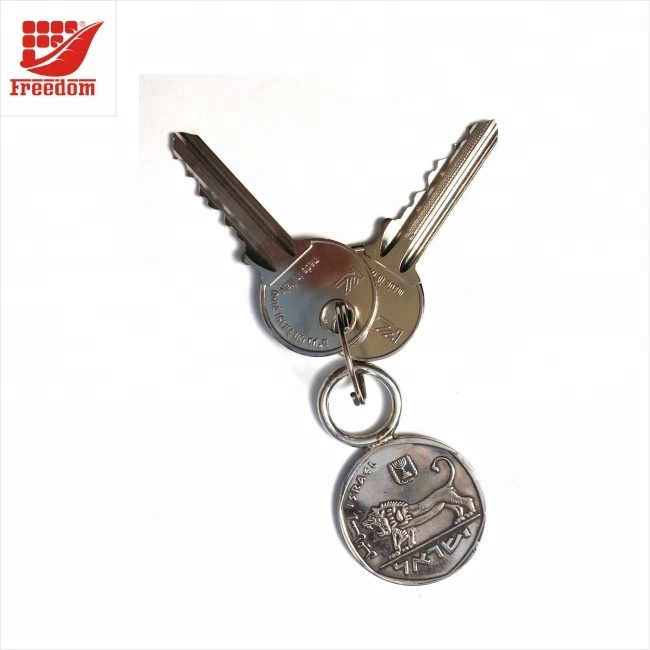 Logo Printed High Quality Metal Coin Keychain