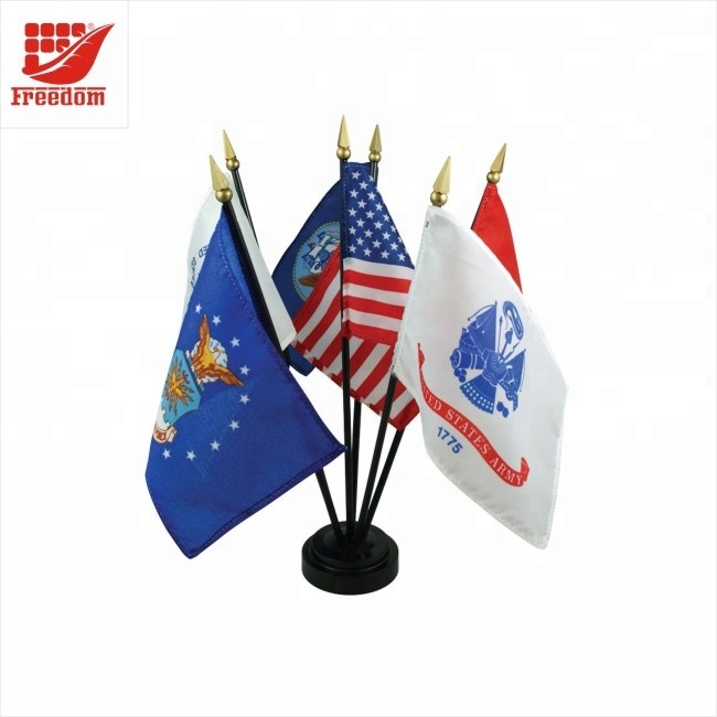 Customized Hot Selling Promotional Stand Table Flag