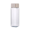 Wholesale Customized Portable Clear Plastic Square Water Bottle