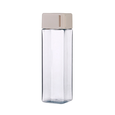 Wholesale Customized Portable Clear Plastic Square Water Bottle