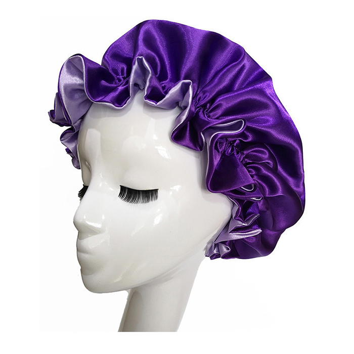Wholesale Custom Double Layer Custom Silk Hair Satin Bonnet