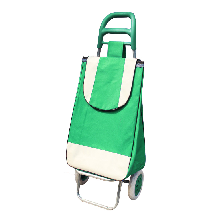 Ultralight Fabric Grocery Shopping Trolley Lightweight Collapsible Supermarket Shopping Bag Trolley Cart