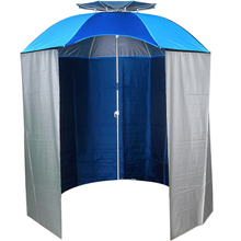 Factory Price Sunshade Tent Umbrella Custom Logo Printed Vented Fishing Umbrella With Sliver Coating