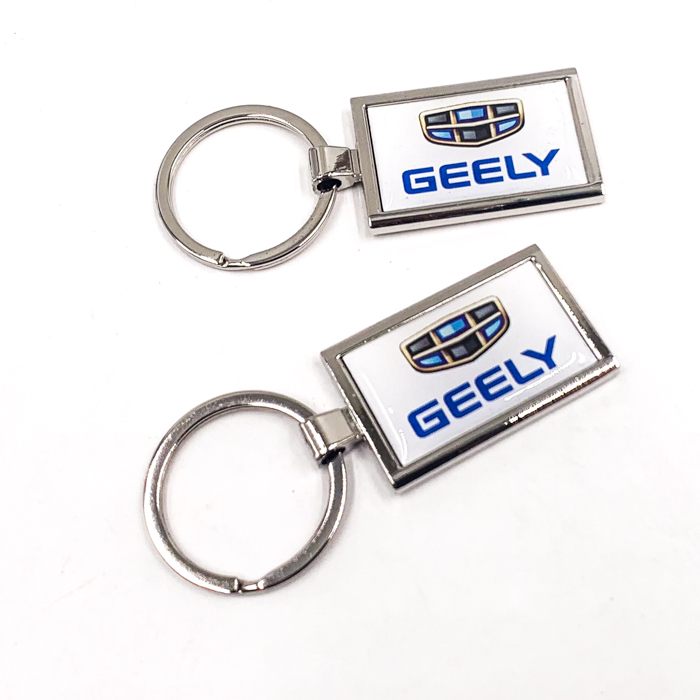 New Arrival Keychain Custom Printing Clear Logo Key Chains for Gifts