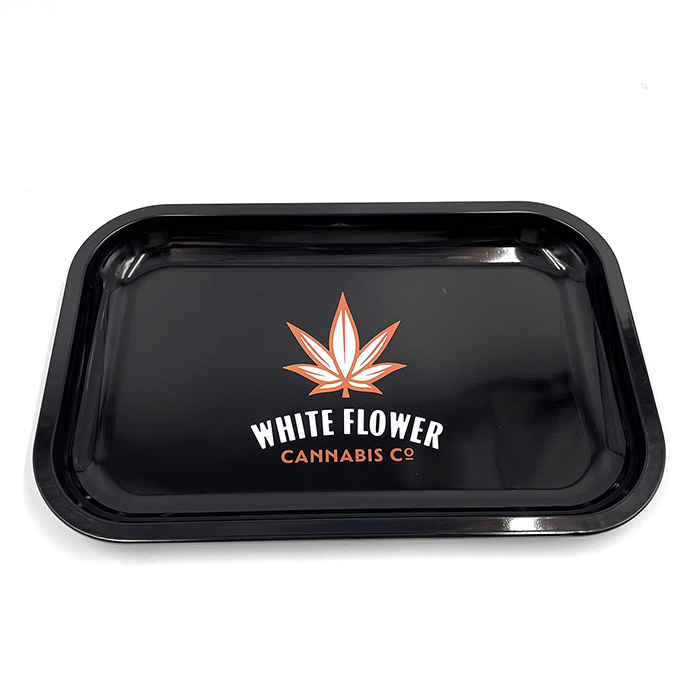 Custom Design Tinplate Metal Hemp Rolling Tray Herb Tobacco Tray