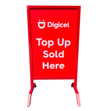 Outdoor Double Side Printing Metal Curb Signs