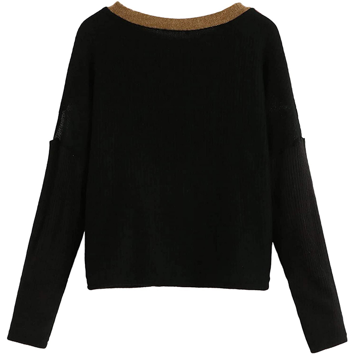 High Quality Soft Round Neck Long Sleeves Sweaters for Womens
