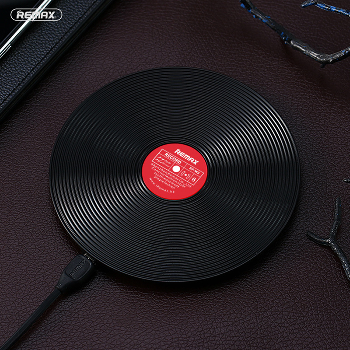 Custom Design Vinyl Record Wireless Charger Retro Mobile Phone Wireless Charging