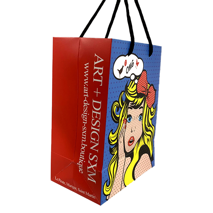 Good Quality Custom Logo Printed Luxury Shopping Gift Paper Bag With Handle