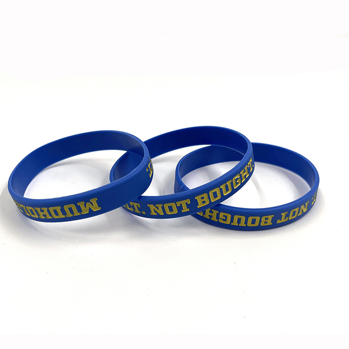 Factory PriceSilicone Wristband Custom Silk Printing Silicone Bracelet