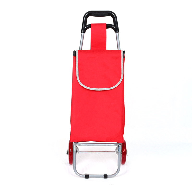 Single Wheel Folding Shopping Trolley Custom Portable Shopping Cart Market Carry Shopping Trolley Bag