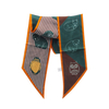 100% Silk Scarf Art Scarves Custom Printed Long Skinny Women Silk Head Hair Scarves