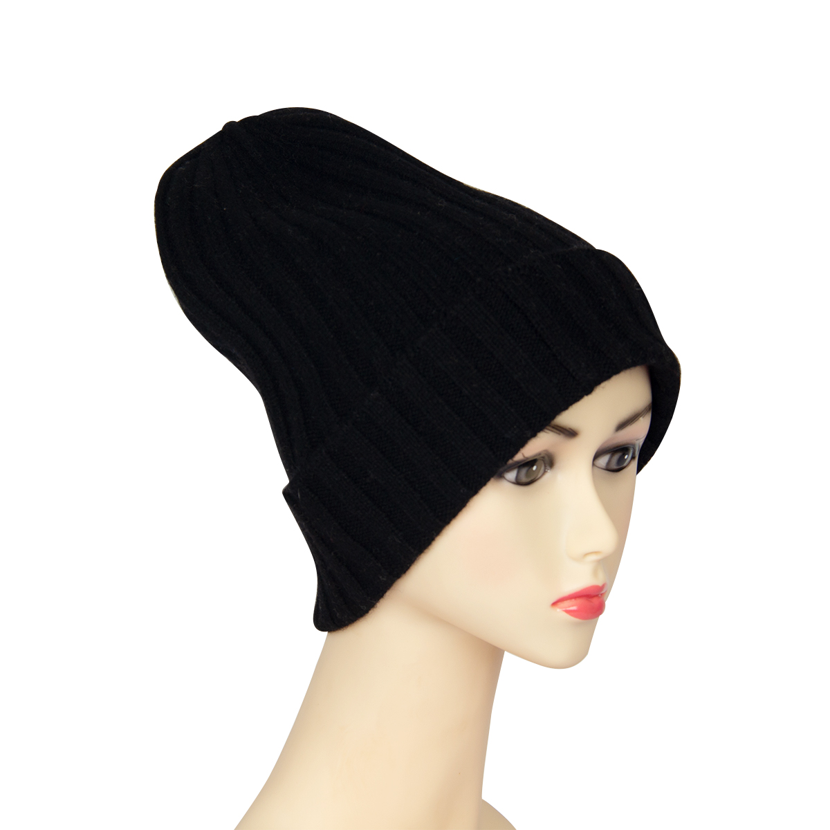 Wholesale Cashmere Winter 100% Wool Hat Knitted Cashmere Beanie