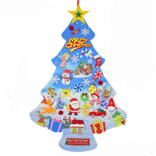 Custom Design New Year Gifts Kids DIY Felt Christmas Tree Christmas Decoration For Home