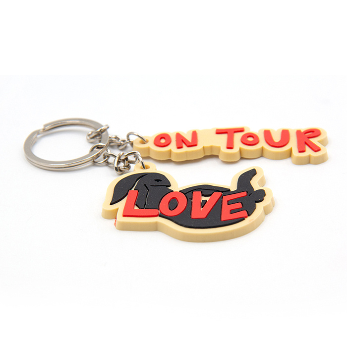 High Quality Custom Made Diy Key Ring Keyring Soft Rubber 2D PVC Keychain