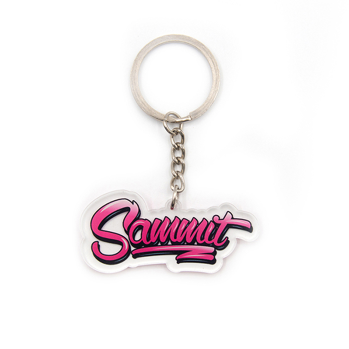 Factory Price Custom Logo 2D Soft PVC Keychain Rubber Key Chain
