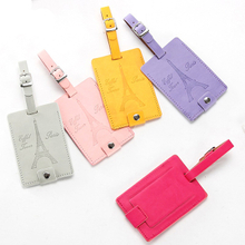 Factory Price Custom Logo Airplane Travel PU Leather Luggage Tag