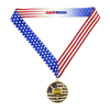 High Quality Logo Custom Casting Sports Award Medal Softball Medal With Ribbon