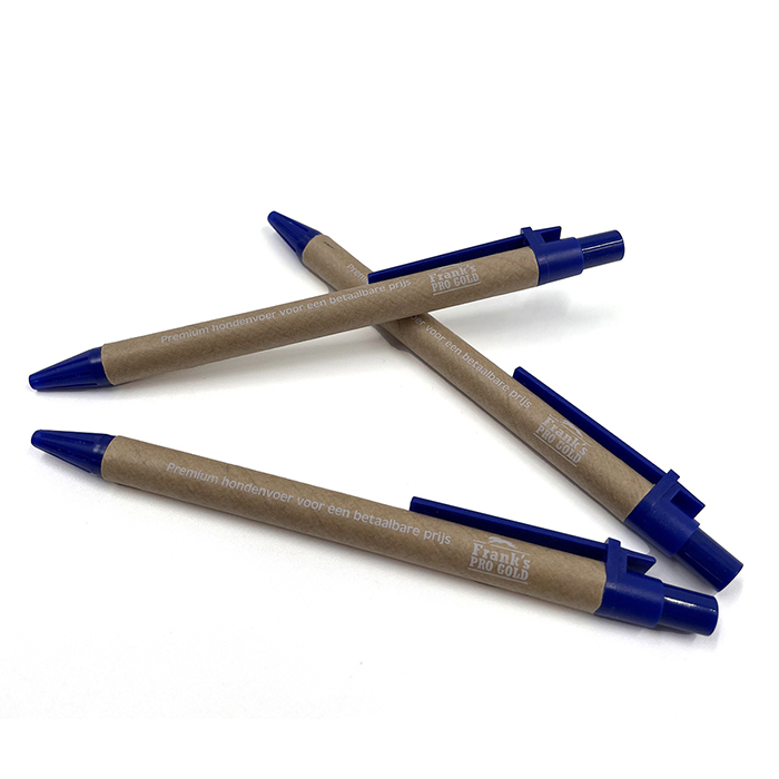 High Quality Promotional Ballpoint Pen Custom Logo Recycled Paper Ball Pen