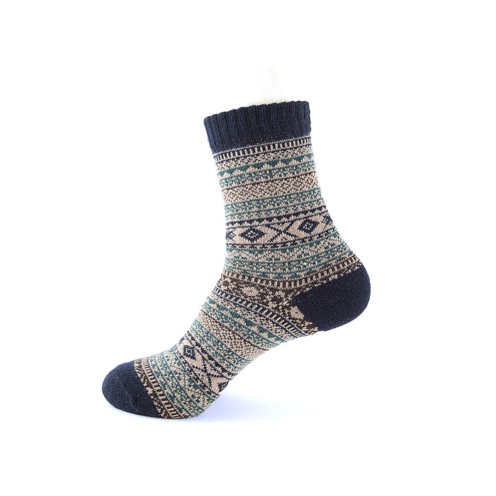 100% Cashmere Socks Custom Logo Printed Winter Warm Socks