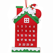 Amazon Hot Sale Felt Christmas Tree Calendar Decoration For Kids
