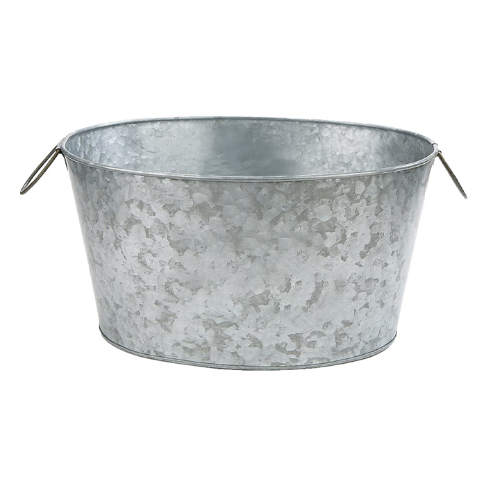 High Quality Custom Logo Printing Beer Champagne Wine Galvanized Tin Ice Bucket With Handle