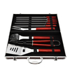 Hot Selling Wooden Handle Stainless Steel Heavy Duty Bbq Grilling Tool Set
