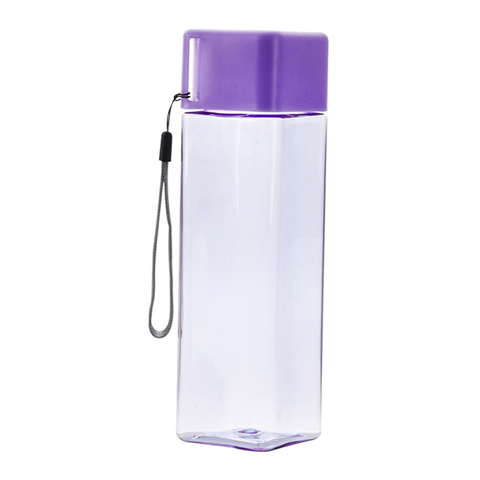 Wholesale Clear Drinking Water Bottle Frosted Plastic Square Water Bottle
