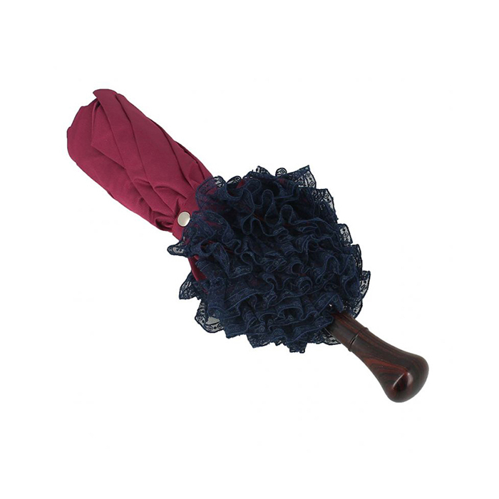 Custom Desigh Folding Umbrella With Lace For Lady