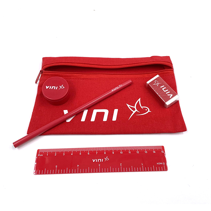 Wholesale Cheap Price Customized Fashion Durable Strong Zipper Pouch Cotton Pencil Case