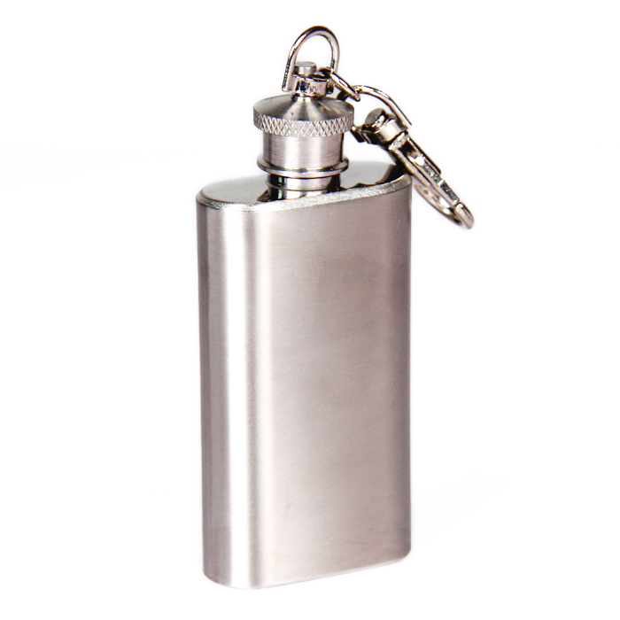 Wholesale Custom Hip Flask With Keychain Stainless Steel Wine Flask