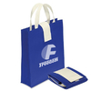 Factory Good Price Reusable Non Woven Folding Shopping Bag With Pouch
