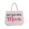 Promotional Recycle Natural Color Simple Printing Canvas Cotton Tote Bag