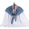 Wholesale Design Silk Scarf Custom Printed Square Satin Silk Neck Scarf For Handbags