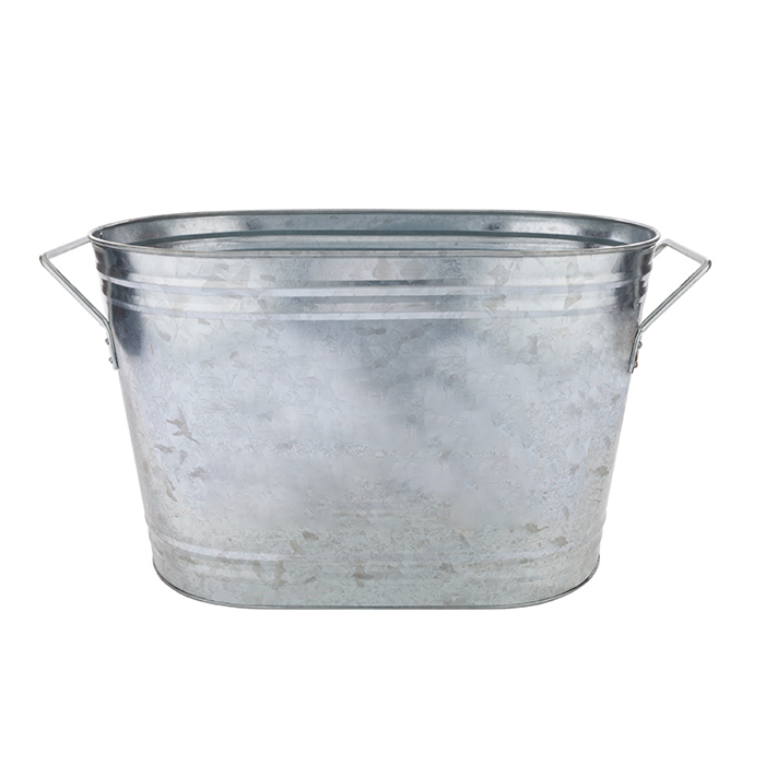 Wholesale Cheap Price Food Grade Oval Galvanized Tin Ice Bucket