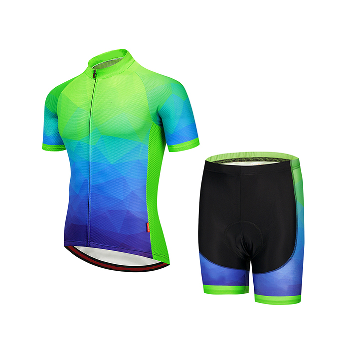 Wholesale Short Sleeve Backstrap Cycling Suit Sports Cycling Wear Summer Cycling Clothing for Men