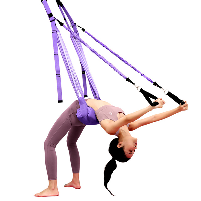 Hot Sale Home Fitness Women Yoga Rope Custom Swing Hammock Set Aerial Yoga