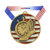 Custom Design Track & Field Medal Metal Award Marathon Running Sport Medal Ribbon